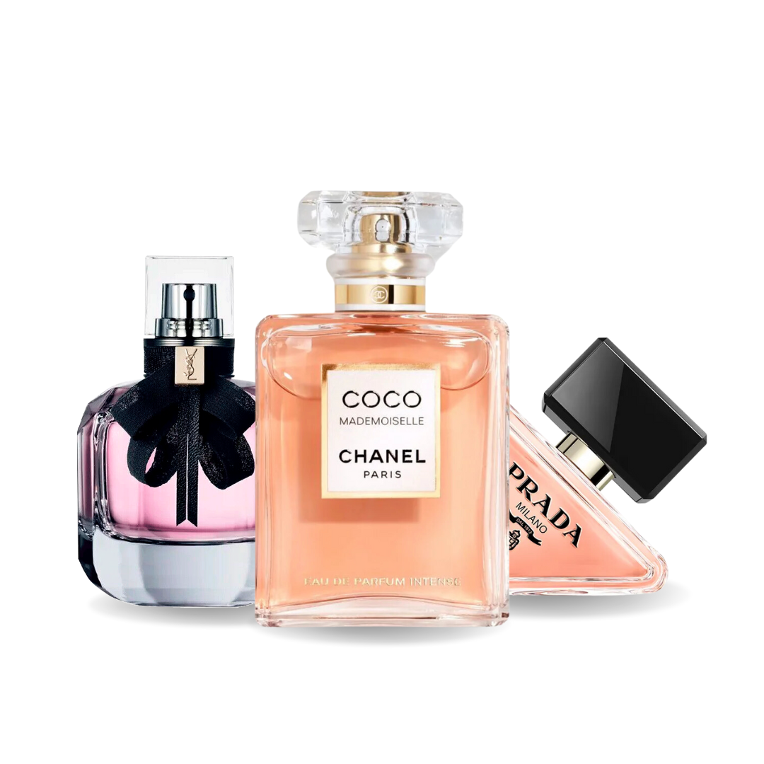 Set mit 3 Prada Parfums: Paradoxe, Coco Mademoiselle und Mon Paris, je 100 ml